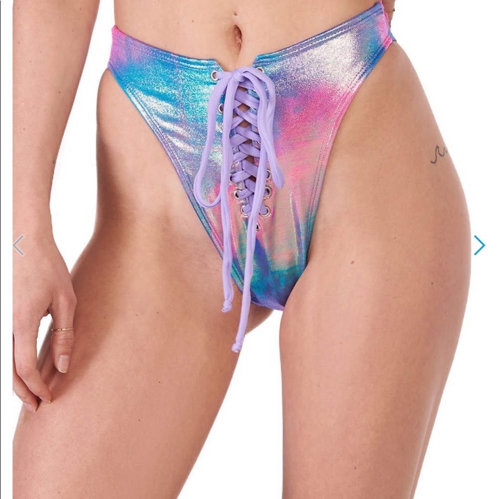 J. Valentin cotton candy lace up bottoms